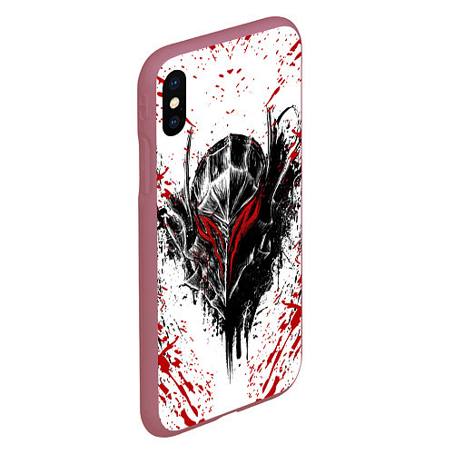 Чехол iPhone XS Max матовый BERSERK / 3D-Малиновый – фото 2