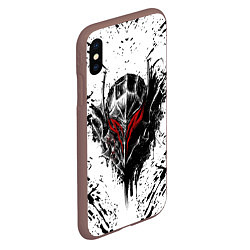 Чехол iPhone XS Max матовый BERSERK, цвет: 3D-коричневый — фото 2