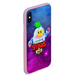 Чехол iPhone XS Max матовый BRAWL STARS SPROUT, цвет: 3D-розовый — фото 2