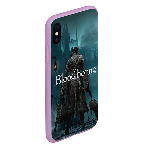 Чехол iPhone XS Max матовый Bloodborne / 3D-Сиреневый – фото 2