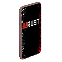 Чехол iPhone XS Max матовый RUST, цвет: 3D-коричневый — фото 2