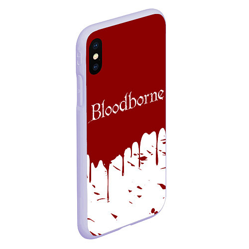 Чехол iPhone XS Max матовый Bloodborne / 3D-Светло-сиреневый – фото 2