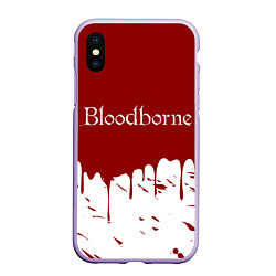 Чехол iPhone XS Max матовый Bloodborne, цвет: 3D-светло-сиреневый