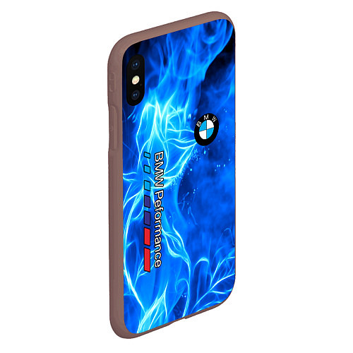 Чехол iPhone XS Max матовый BMW / 3D-Коричневый – фото 2