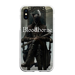 Чехол iPhone XS Max матовый Bloodborne, цвет: 3D-белый