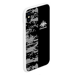 Чехол iPhone XS Max матовый Пограничные Войска, цвет: 3D-белый — фото 2