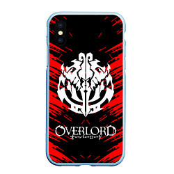 Чехол iPhone XS Max матовый Overlord, цвет: 3D-голубой