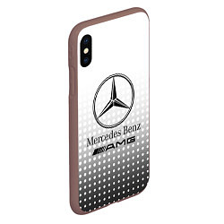 Чехол iPhone XS Max матовый Mercedes-Benz, цвет: 3D-коричневый — фото 2