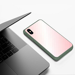 Чехол iPhone XS Max матовый Пикси, цвет: 3D-темно-зеленый — фото 2