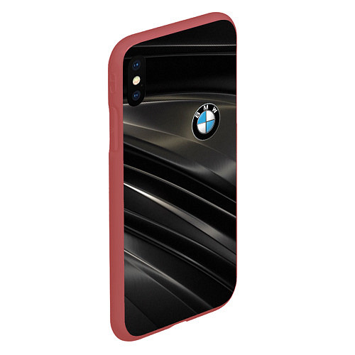 Чехол iPhone XS Max матовый BMW / 3D-Красный – фото 2