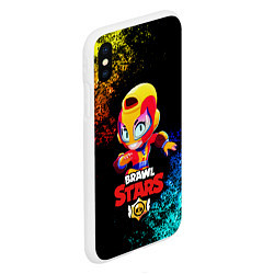 Чехол iPhone XS Max матовый Brawl Stars MAX, цвет: 3D-белый — фото 2