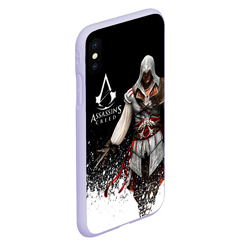 Чехол iPhone XS Max матовый Assassin’s Creed 04 / 3D-Светло-сиреневый – фото 2
