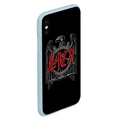 Чехол iPhone XS Max матовый Slayer, цвет: 3D-голубой — фото 2