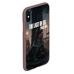 Чехол iPhone XS Max матовый The Last of Us part 2, цвет: 3D-коричневый — фото 2