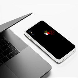 Чехол iPhone XS Max матовый Добро и зло, Payton Moormeier, цвет: 3D-белый — фото 2