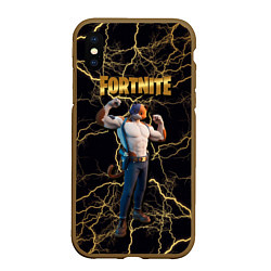 Чехол iPhone XS Max матовый Meowcles Fortnite 2