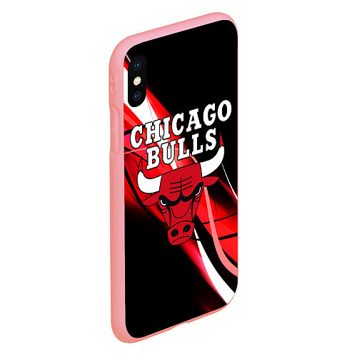 Чехол iPhone XS Max матовый CHICAGO BULLS / 3D-Баблгам – фото 2