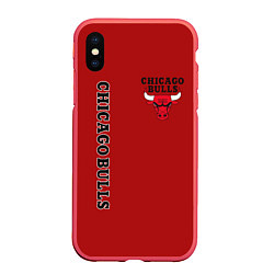 Чехол iPhone XS Max матовый CHICAGO BULLS