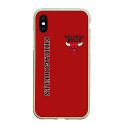 Чехол iPhone XS Max матовый CHICAGO BULLS