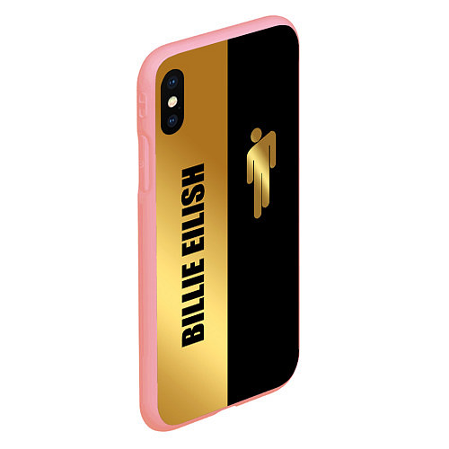 Чехол iPhone XS Max матовый Billie Eilish Gold / 3D-Баблгам – фото 2