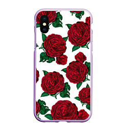 Чехол iPhone XS Max матовый Винтажные розы