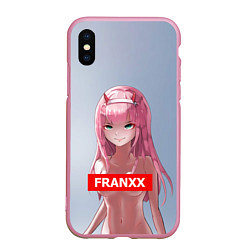 Чехол iPhone XS Max матовый Милый во Франксе, цвет: 3D-розовый