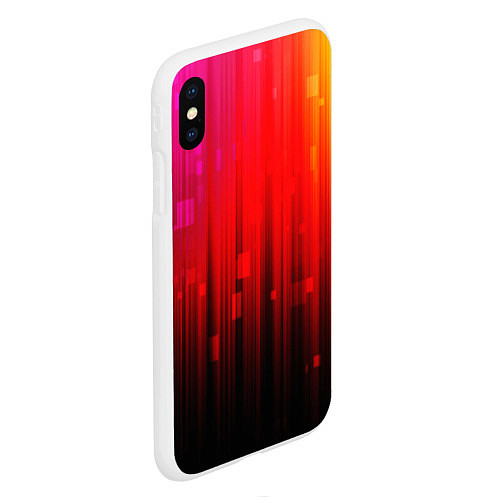 Чехол iPhone XS Max матовый АБСТРАКТНЫЕ КРАСКИ / 3D-Белый – фото 2