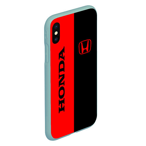 Чехол iPhone XS Max матовый HONDA / 3D-Мятный – фото 2