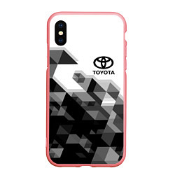 Чехол iPhone XS Max матовый TOYOTA, цвет: 3D-баблгам