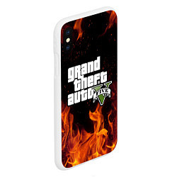 Чехол iPhone XS Max матовый GTA 5, цвет: 3D-белый — фото 2