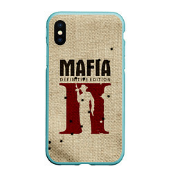 Чехол iPhone XS Max матовый Mafia 2, цвет: 3D-мятный