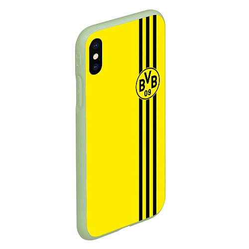 Чехол iPhone XS Max матовый BORUSSIA / 3D-Салатовый – фото 2