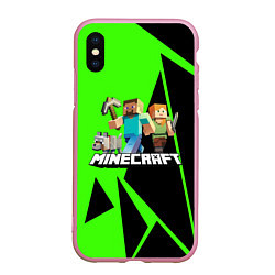 Чехол iPhone XS Max матовый Minecraft