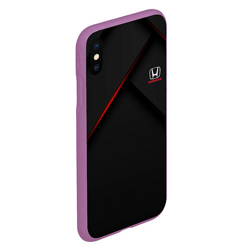 Чехол iPhone XS Max матовый HONDA Z / 3D-Фиолетовый – фото 2