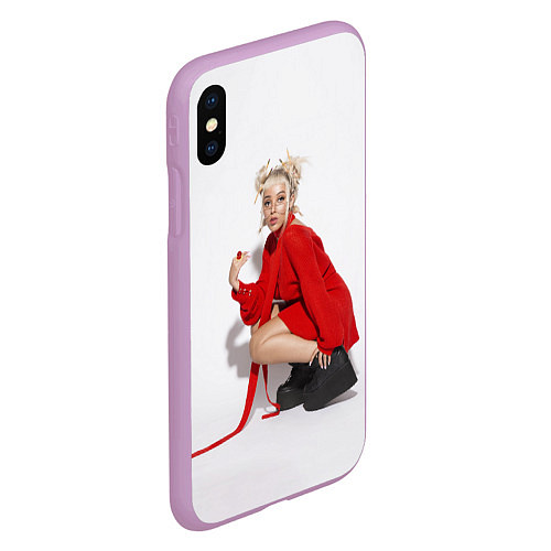 Чехол iPhone XS Max матовый DOJA CAT / 3D-Сиреневый – фото 2