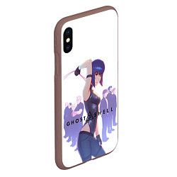 Чехол iPhone XS Max матовый Ghost in the Shell Section 9, цвет: 3D-коричневый — фото 2