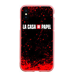 Чехол iPhone XS Max матовый La Casa de Papel спина Z, цвет: 3D-баблгам