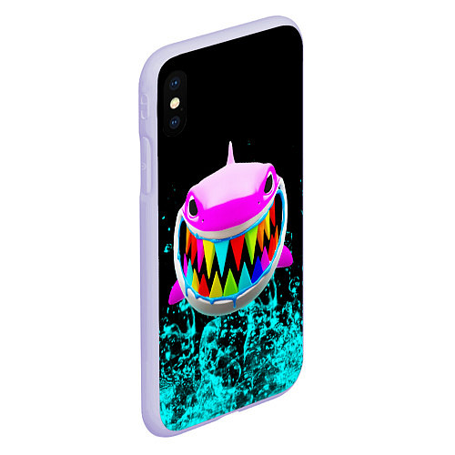 Чехол iPhone XS Max матовый 6IX9INE / 3D-Светло-сиреневый – фото 2