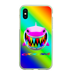 Чехол iPhone XS Max матовый 6IX9INE, цвет: 3D-салатовый