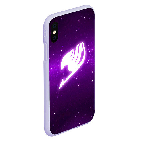 Чехол iPhone XS Max матовый Fairy Tail / 3D-Светло-сиреневый – фото 2