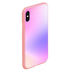 Чехол iPhone XS Max матовый Светлый градиент розовый мода, цвет: 3D-баблгам — фото 2