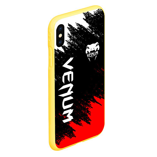Чехол iPhone XS Max матовый VENUM / 3D-Желтый – фото 2