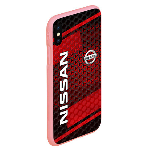 Чехол iPhone XS Max матовый NISSAN / 3D-Баблгам – фото 2