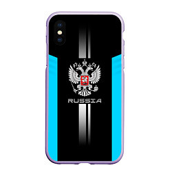 Чехол iPhone XS Max матовый Russia
