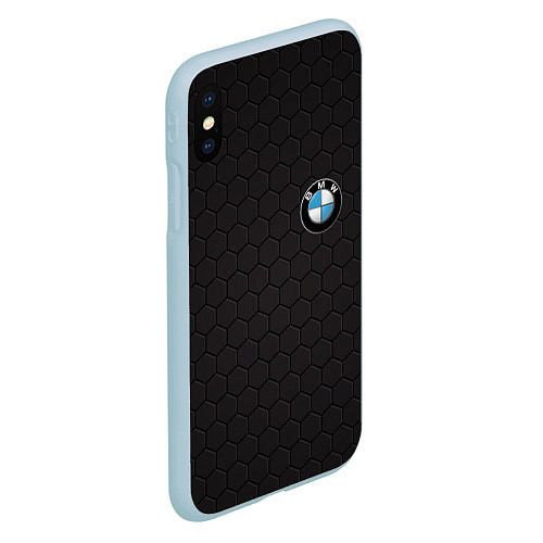 Чехол iPhone XS Max матовый BMW / 3D-Голубой – фото 2