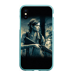 Чехол iPhone XS Max матовый THE LAST OF US спина Z, цвет: 3D-мятный