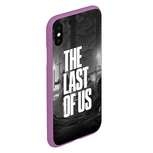 Чехол iPhone XS Max матовый THE LAST OF US 2 / 3D-Фиолетовый – фото 2