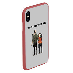 Чехол iPhone XS Max матовый THE LAST OF US, цвет: 3D-красный — фото 2