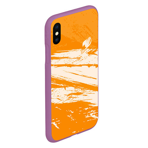 Чехол iPhone XS Max матовый Fairy Tail / 3D-Фиолетовый – фото 2