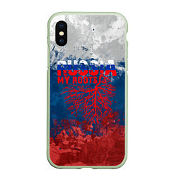 Чехол iPhone XS Max матовый Russia my roots